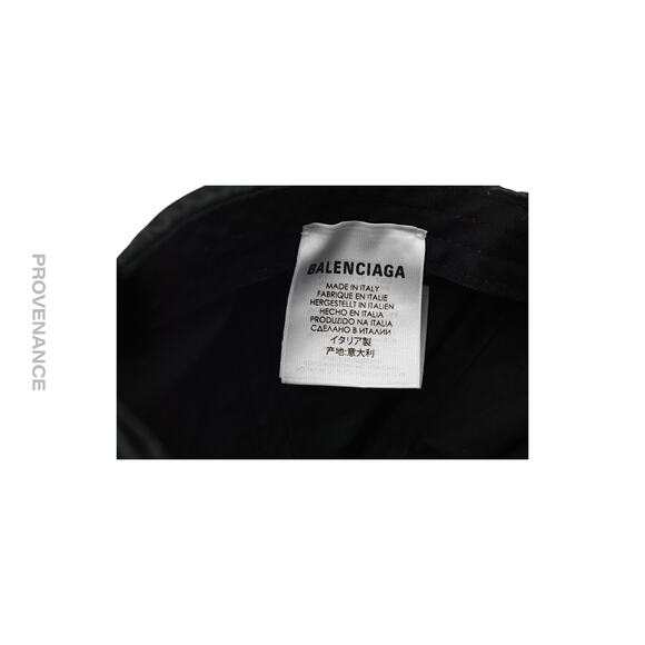 🔴 Balenciaga Embroidered Rainbow Logo Cap - Washed Black - Picture 9 of 12